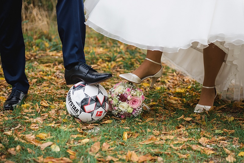 Hochzeit und Fussball